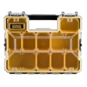 Stanley Adjustable Compartments 10 Cell Yellow Black Polycarbonate Metal Compartment Box 330 mm x 432 mm x 109 mm 1-97-518