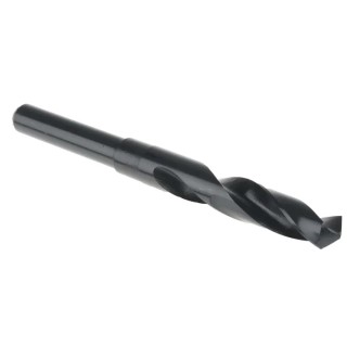RS PRO HSS Helical Flute Reduced Shank Drill Bit 15.5mm Diameter 156mm Overall Length Black Finish 784-4822