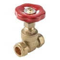 RS PRO Brass Gate Valve Compression Connection 15 mm 16 Bar Maximum Operating Pressure 784-5721