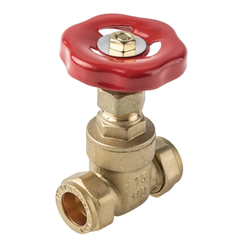 RS PRO Brass Gate Valve Compression Connection 15 mm 16 Bar Maximum Operating Pressure 784-5721