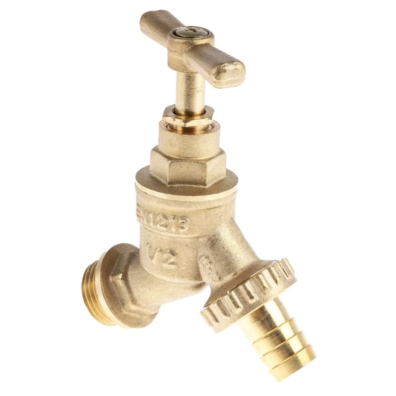 RS PRO Brass Twist Handle Bib Tap 1/2 in, 16 bar Maximum Pressure 784-5728
