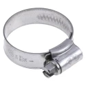 RS PRO 316 Stainless Steel Slotted Hex Hose Clip 14.7mm Width, 25-35 mm ID 172-0598