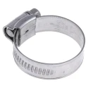 RS PRO 316 Stainless Steel Slotted Hex Hose Clip 14.7mm Width, 25-35 mm ID 172-0598