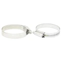 RS PRO 316 Stainless Steel Slotted Hex Hose Clip 14.7mm Band Width 70-90mm ID 172-0606