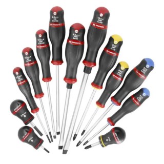 Facom Phillips, Pozidriv, Slotted Standard Screwdriver Set, 13-Piece ATWH.J13