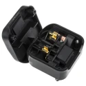 PowerConnections Mains Connector Converter Europe to UK 230V 2.5A Black PCP-B