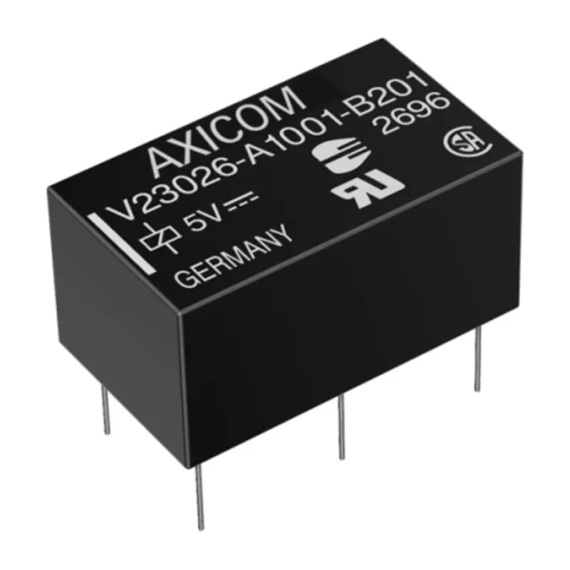 TE Connectivity PCB Signal Relay 24V dc Coil 1A DPDT V23026A1004B201