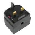 PowerConnections Mains Connector Converter Europe to UK 230V 2.5A BCA-BK-3A
