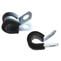 RS PRO Black Rubber and Steel Cable Clip with Maximum Bundle Diameter 7.94 mm and 12.7 mm Screw Width 172-0842