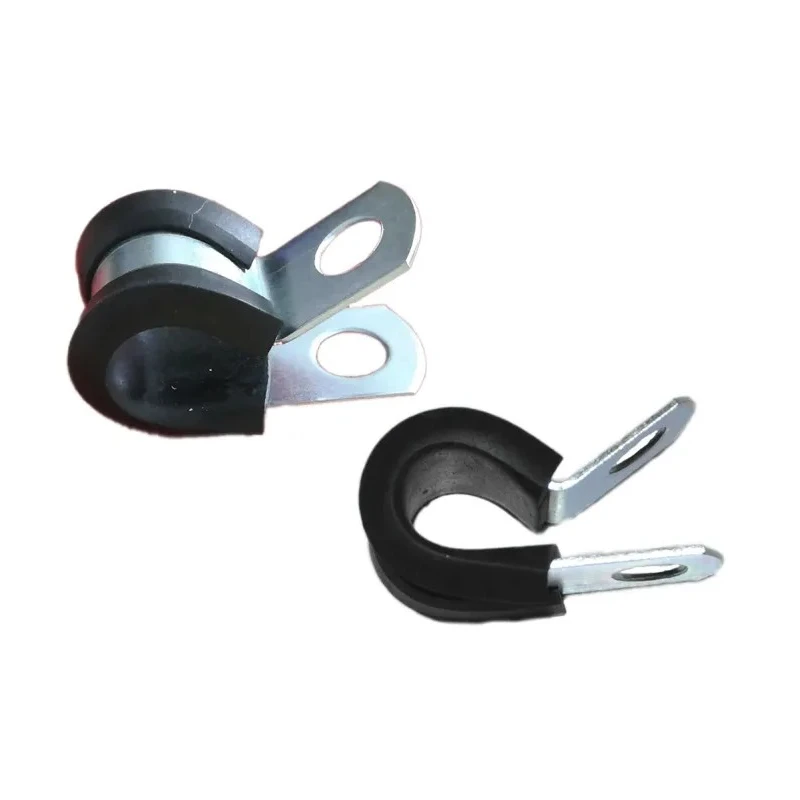 RS PRO Black Rubber and Steel Cable Clip with Maximum Bundle Diameter 7.94 mm and 12.7 mm Screw Width 172-0842