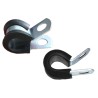 RS PRO Black Rubber and Steel Cable Clip with Maximum Bundle Diameter 7.94 mm and 12.7 mm Screw Width 172-0842