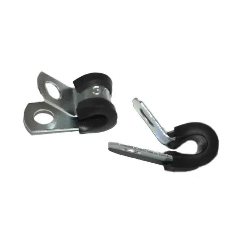 RS PRO Black Rubber Steel Cable Clip Screw Fixing 4.76 mm Maximum Bundle Diameter 12.7 mm Width 172-0840