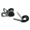 RS PRO Black Rubber Steel Cable Clip Screw Fixing 4.76 mm Maximum Bundle Diameter 12.7 mm Width 172-0840