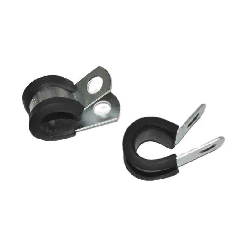 RS PRO Black Rubber and Steel Screw Fixing Cable Clip 9.53 mm Max Bundle Diameter, 12.7 mm Width 172-0843