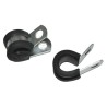 RS PRO Black Rubber and Steel Screw Fixing Cable Clip 9.53 mm Max Bundle Diameter, 12.7 mm Width 172-0843