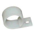 RS PRO Natural Polyamide 66 Cable Clip, 19.1 mm Max. Bundle Diameter, Screw Fixing, 32.54 mm Length, 12.7 mm Width 172-0849