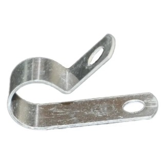 RS PRO Silver Aluminium Cable Clip 11.1 mm Max. Bundle Diameter Screw Fixing 9.5 mm Width 172-0827