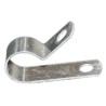 RS PRO Silver Aluminium Cable Clip 11.1 mm Max. Bundle Diameter Screw Fixing 9.5 mm Width 172-0827
