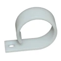 RS PRO Natural Polyamide 66 Cable Clip, 26 mm Maximum Bundle Diameter, Screw Fixing, Length 39.85 mm Width 12.6 mm 172-0850