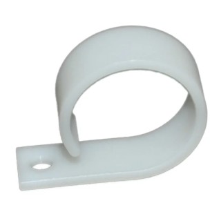 RS PRO Natural Polyamide 66 Cable Clip, 26 mm Maximum Bundle Diameter, Screw Fixing, Length 39.85 mm Width 12.6 mm 172-0850