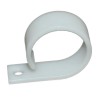 RS PRO Natural Polyamide 66 Cable Clip, 26 mm Maximum Bundle Diameter, Screw Fixing, Length 39.85 mm Width 12.6 mm 172-0850