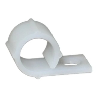 RS PRO Natural Polyamide 66 Cable Clip with Screw Fixing, Maximum Bundle Diameter 9.2 mm, Length 20 mm, Width 10.2 172-0847