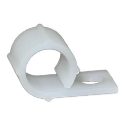 RS PRO Natural Polyamide 66 Cable Clip with Screw Fixing, Maximum Bundle Diameter 9.2 mm, Length 20 mm, Width 10.2 172-0847