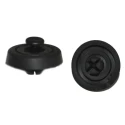 Richco Round Anti-Vibration Mount Rubber Foot 25 mm Outside Diameter 10 mm Overall Height 172-0853