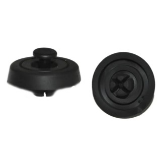 Richco Round Anti-Vibration Mount Rubber Foot 25 mm Outside Diameter 10 mm Overall Height 172-0853