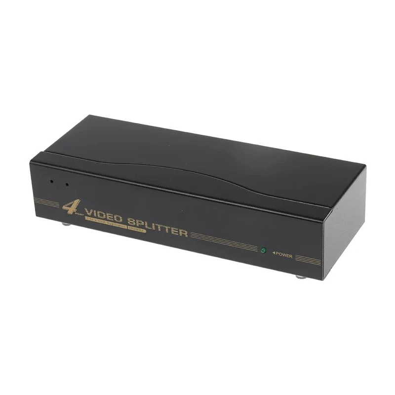 NewLink 4 Port 1 Input 4 Output VGA Splitter, 2048 x 1536 Pixel Resolution, 450 MHz Bandwidth NLKVS-534ADUO