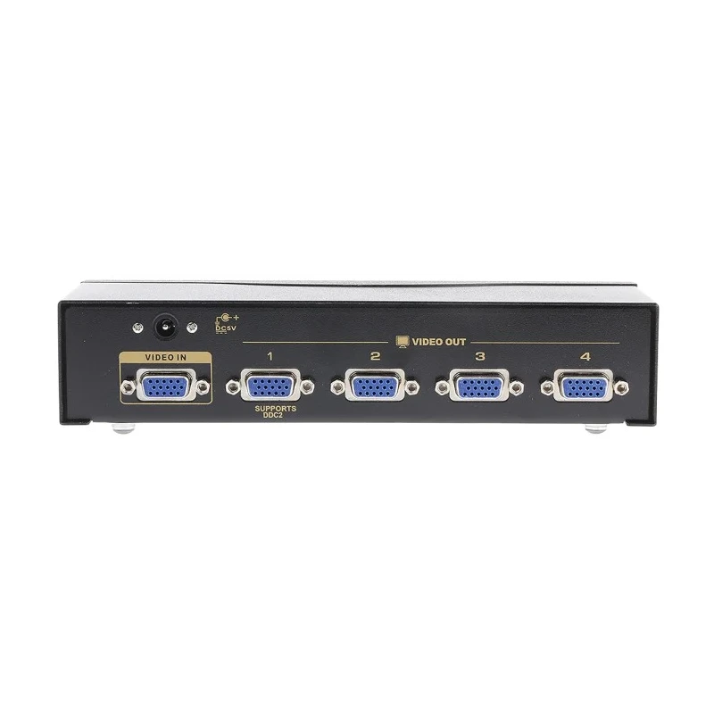 NewLink 4 Port 1 Input 4 Output VGA Splitter, 2048 x 1536 Pixel Resolution, 450 MHz Bandwidth NLKVS-534ADUO