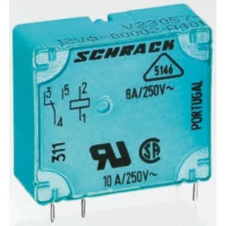 TE Connectivity PCB Power Relay 12V DC Coil 5A Switching Current SPDT V23057B2A101