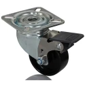 Tente Braked Swivel Castor 50 mm Wheel Diameter 40 kg Load Capacity Pressed Steel Frame 1475POO050P40