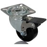 Tente Braked Swivel Castor 50 mm Wheel Diameter 40 kg Load Capacity Pressed Steel Frame 1475POO050P40