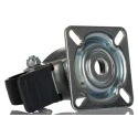 Tente Braked Swivel Castor 50 mm Wheel Diameter 40 kg Load Capacity Pressed Steel Frame 1475POO050P40
