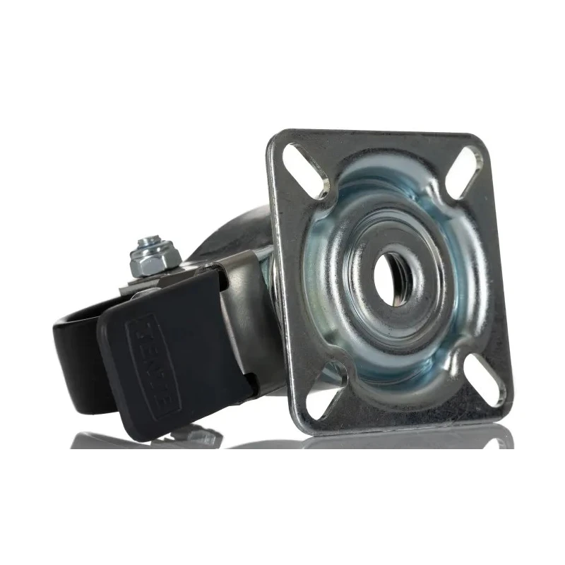 Tente Braked Swivel Castor 50 mm Wheel Diameter 40 kg Load Capacity Pressed Steel Frame 1475POO050P40
