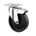Tente Braked Swivel Castor with 75 mm Polyurethane Tread Wheel, 40 kg Load Capacity, Plain Bearing Hub, Total 1477POO075P40