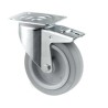 Tente Braked Swivel Castor 300 kg Load Capacity 160 mm Diameter Elastic Wheel Roller Bearing Hub Polyamide 3477UFR160P63