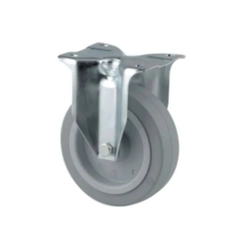Tente Braked Swivel Castor 300 kg Load Capacity 160 mm Diameter Elastic Wheel Roller Bearing Hub Polyamide 3477UFR160P63