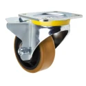 Tente Braked Swivel Castor Heavy Duty Steel Frame Polyamide Wheel 125 mm Diameter 660 kg Load Capacity 4687FTP125P63