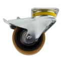 Tente Braked Swivel Castor Heavy Duty Steel Frame Polyamide Wheel 125 mm Diameter 660 kg Load Capacity 4687FTP125P63