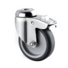 Tente Braked Swivel Castor 75 kg Capacity 75 mm Wheel Diameter Stainless Steel Frame Thermoplastic Rubber 7477PJO075P30-11
