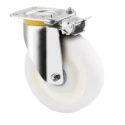 Tente Fixed Castor, 800 kg Load Capacity, 160 mm Polyamide Wheel, Pressed Steel Frame, Zinc Plated Finish 4688TOP160P63