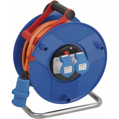 brennenstuhl Garant 25 m 2 Socket CEE Hose Reel Cable Reel 230V 16A IP44 1182760100