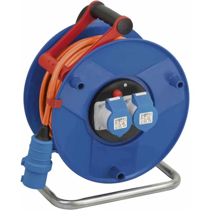 brennenstuhl Garant 25 m 2 Socket CEE Hose Reel Cable Reel 230V 16A IP44 1182760100