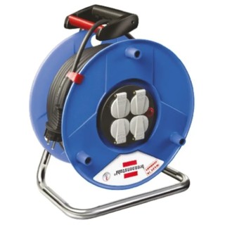 brennenstuhl 50 m 4 Socket Type F - German Schuko Hose Reel Cable Reel 230V 16A IP20 1208060