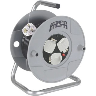 brennenstuhl Hose Reel Cable 50m 3 Socket Type G 240V IP20 1698413001