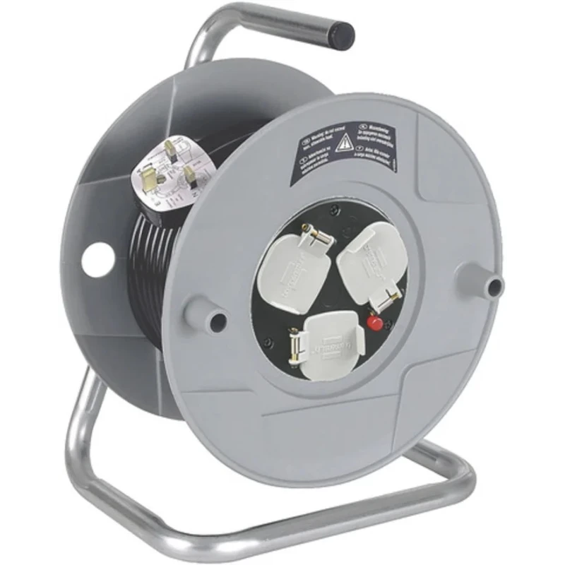 brennenstuhl Hose Reel Cable 50m 3 Socket Type G 240V IP20 1698413001