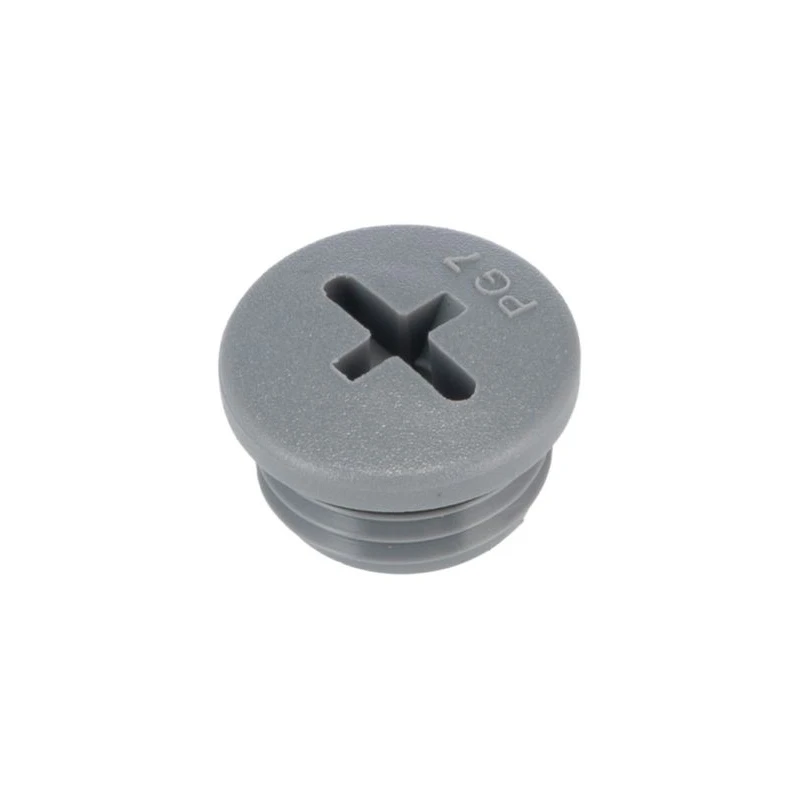 Alpha Wire Cable Gland Plug, PG7 Thread, 15 mm Diameter, Polyamide and Chloroprene Rubber, IP66 IP68, Temperature HPP7 SL080