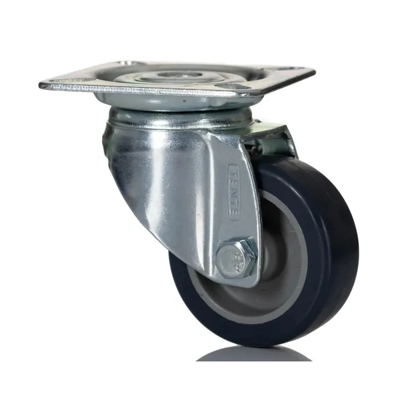 Tente Swivel Castor, 40 kg Load Capacity, 50 mm Polyurethane Wheel, Pressed Steel Frame 1470PAO050P40
